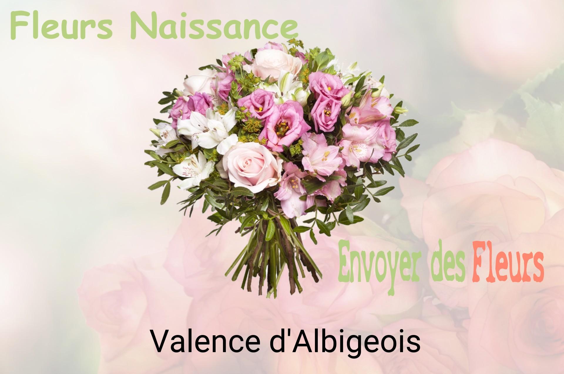 Bouquet de fleurs de naissance livré à Valence-d'Albigeois