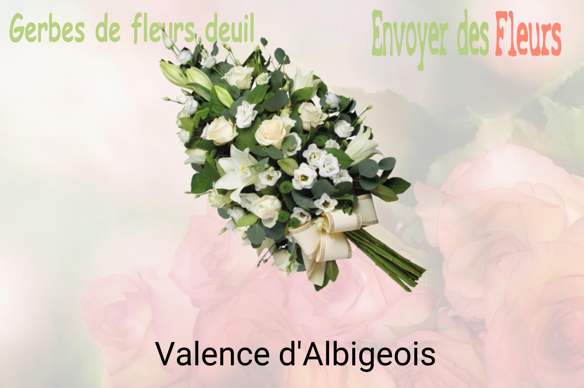 Gerbe de fleurs de deuil livrée à Valence-d'Albigeois